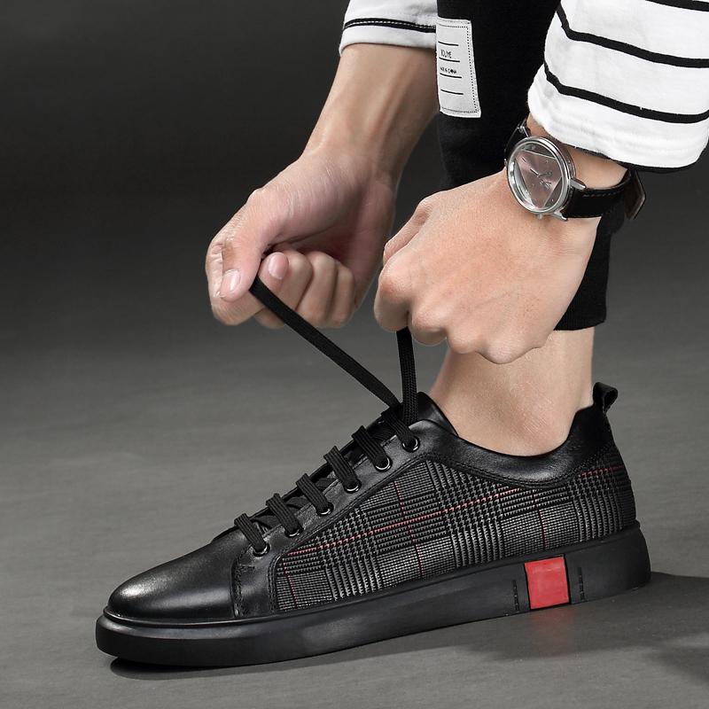 Мужские туфли из натуральной кожи для ходьбы, повседневные, для поездок на работу, мокасины, повседневные спортивные мокасины, кроссовки, весенняя молодежная обувь, последние тенденции