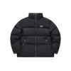 X Beams Collaboration Logo Print Loose Fit Stand Collar Warm Down Jacket Men Outerwear Black T11M349904F-BK