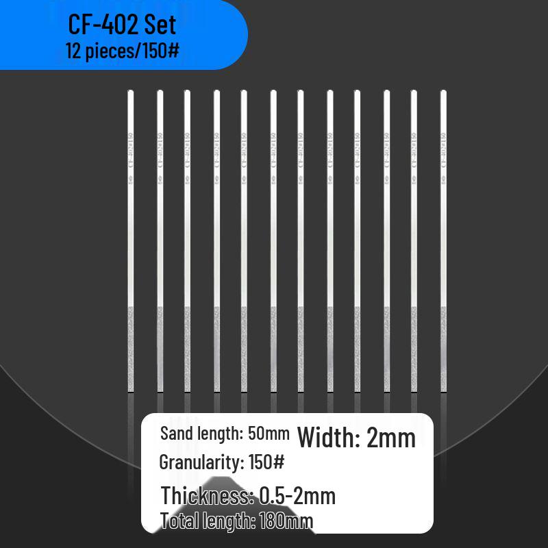 Diamond Sand Alloy File Set CF-400 for Flat Mold Grinding