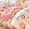 Snowflake Velvet Four-piece Quilt Set Milk Velvet Four-piece Double Quilt Sheet Bed Sheet Machine Washable