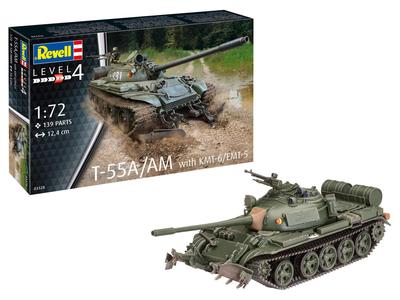 Revell масштаб 1/72 Советская армия Т-55а/АМ с КМТ-6/ЭМТ-5 пластиковая модель 03328