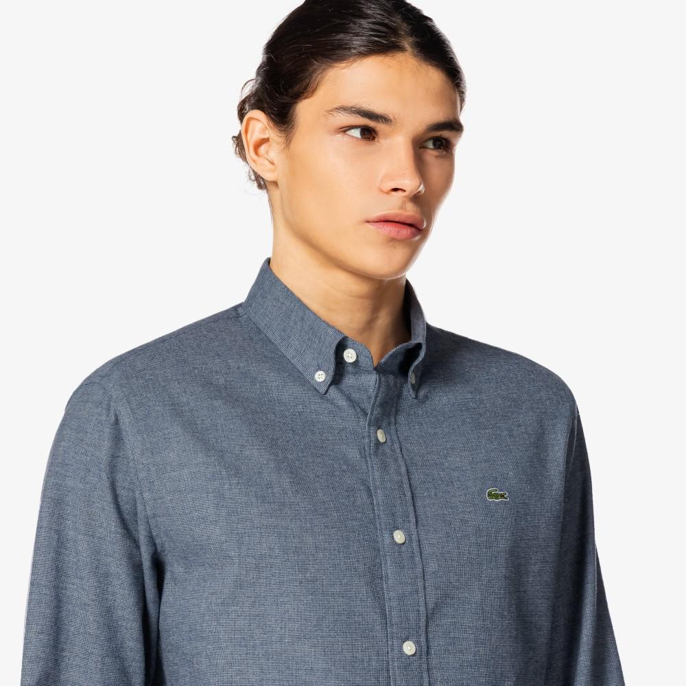 Lacoste Мужская фланелевая клетчатая рубашка CH300E-55N166