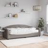 VidaXL Daybed with Mattress Taupe 90x200 Cm Fabric 3197515