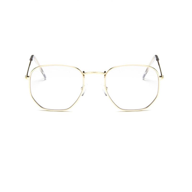 Hexagon Sunglasses Men Brand Designer Small Square Sunglases Metal Frame Driving Fishing Glasses Lentes De Sol Hombre UV400