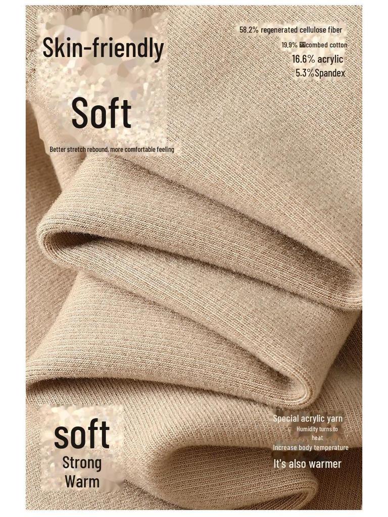 460G Женская бархатная теплая футболка с длинным рукавом и полувысоким воротником - Зима и осень