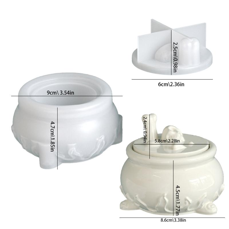 Силиконовые формы в виде черепа Инструмент для Хэллоуина Контейнер для хранения конфет Формы с гладкими поверхностями Силиконовая текстура