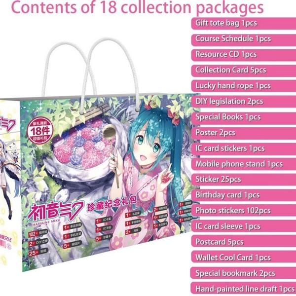 Аниме Хацунэ Мику, коллекционные предметы, подарочная упаковка, фото-наклейка, плакат, рамка, значок и т. д.