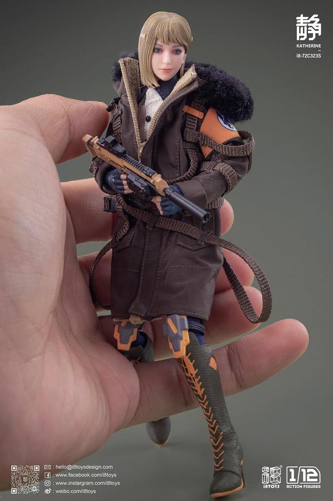 I8Toys Фигурка Serene Hound Katherine Тело Подвижные Глаза Голова Одежда Набор Косплей Фигурка Делюкс Издание [Tbmodel] 1/12 i8-72C323S