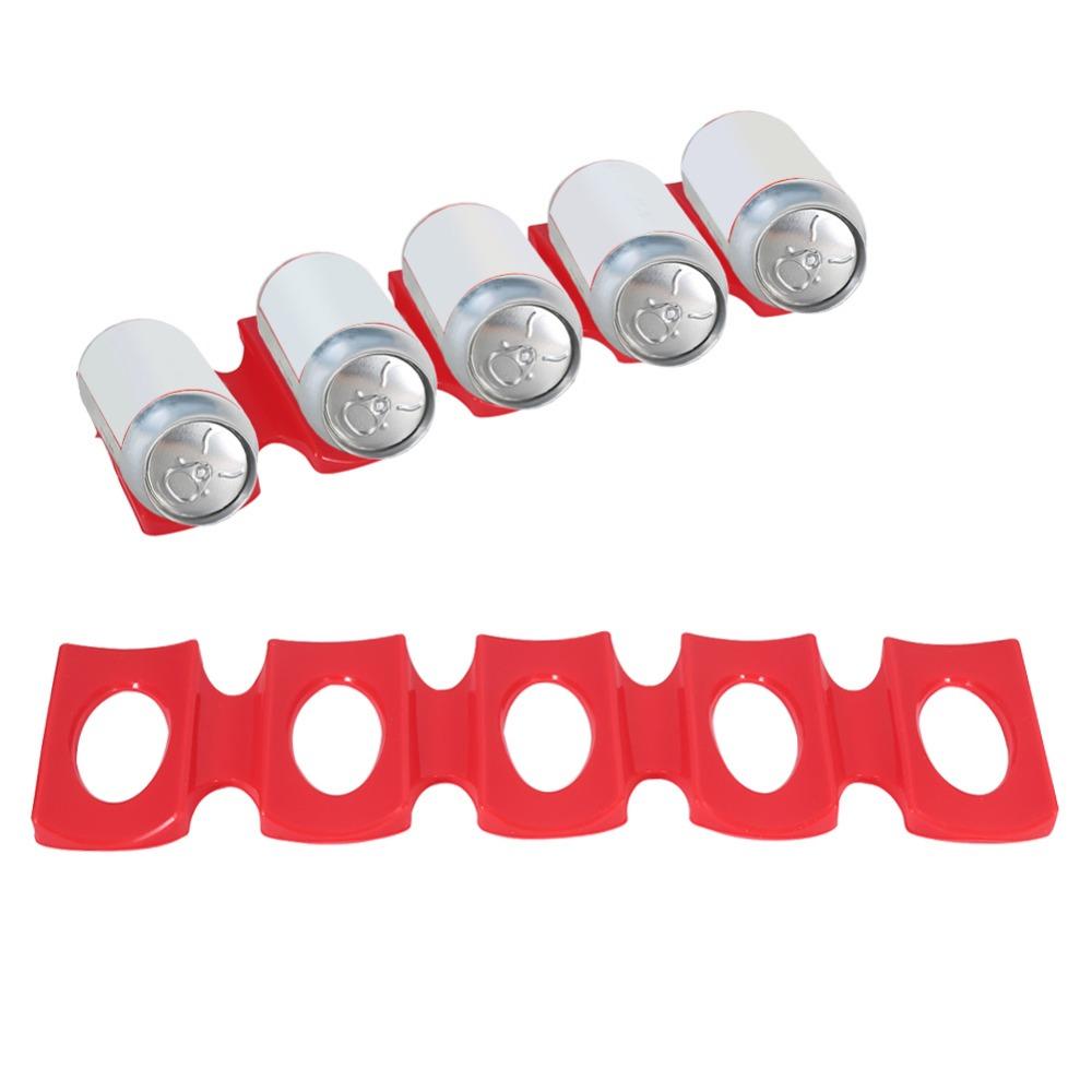 2 PCS Foldable Design Bottle Stacking Rack Red Beer Can Holder Can Stacking Rack  Kitchen Cabinet