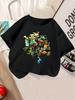 Gwen Ben 10 Short Sleeve T Shirt For Kids Summer Cute Cartoon Crewneck 3-14 Years