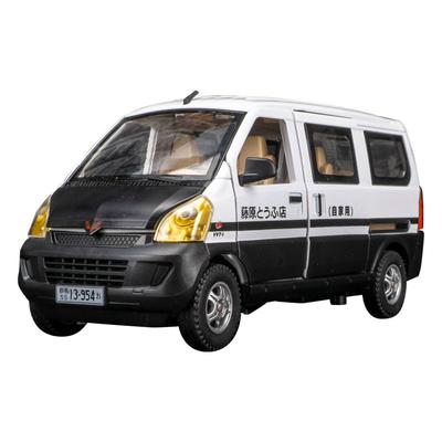 Масштаб 1/24, литая под давлением модель автомобиля из сплава, автомобиль WULING Van, миниатюрная имитация MPV, металлический автомобиль, подарок на день рождения для мальчиков, трековые игрушки