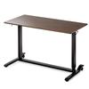 Sanwa Direct Elevating Gas Width 120 X Depth Height With Monitor Arm Standing Brown Desk, Pressure, 60cm, 68.2-108.2cm, Casters, Compatible, Desk,