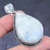 Rainbow Moonstone Gemstone Handmade 925 Sterling Silver Gift Pendant 2.29" T9S08