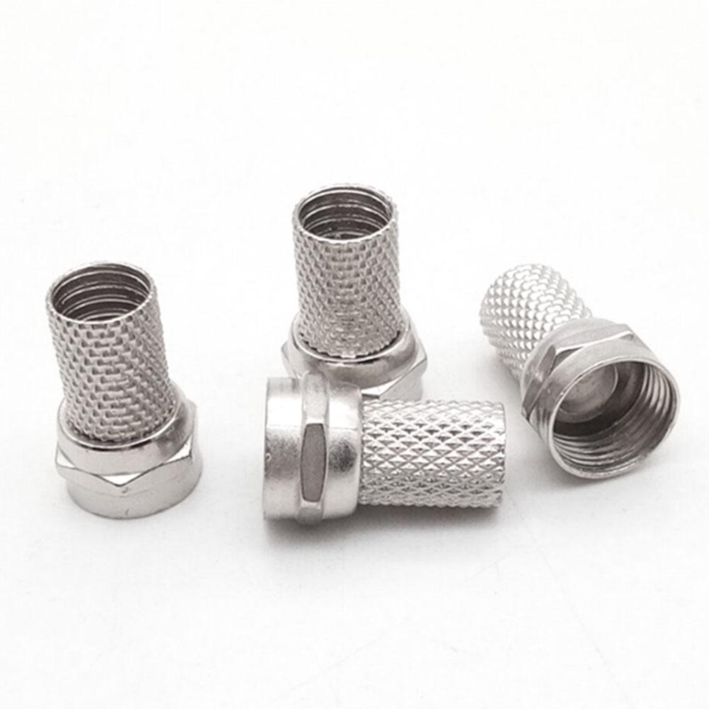 Высококачественный адаптер RG6 F-разъем штекер коаксиальный материалы штекеры латунь кабельный разъем Si K9U4