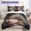 Taylor Swift Prints bedding, duvet cover and pillowcases, birthday gift (1 duvet cover + 2 pillowcases, pillow insert not included)JM002