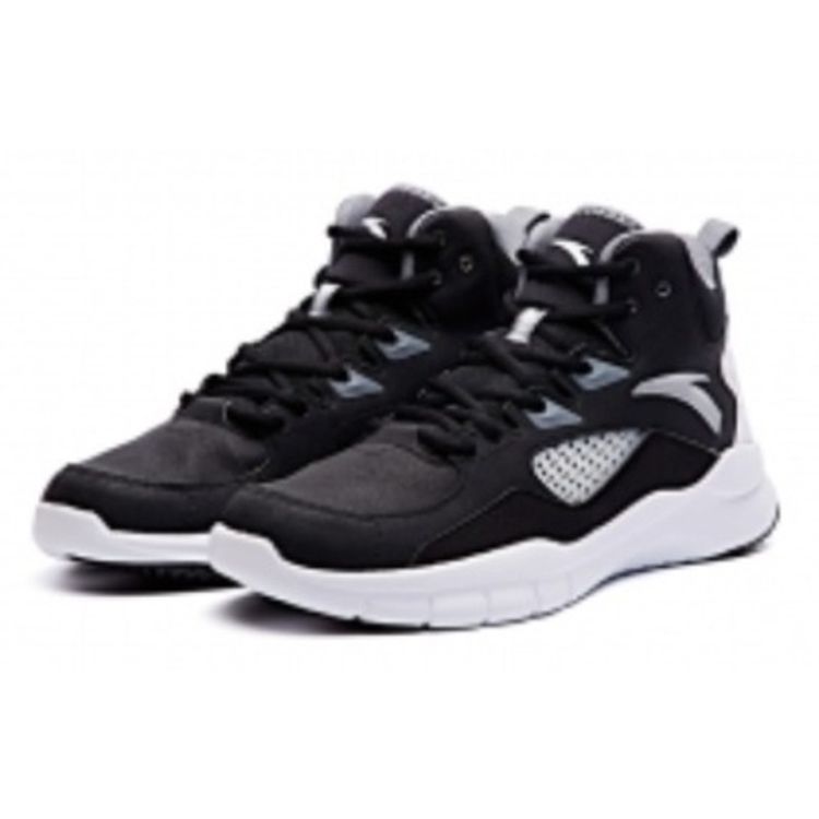 Anta Баскетбольные кроссовки Star Track 4 KT Thompson Shock Absorbing Non-Slip Reathable Mid Top с защитой от износа Мужские кроссовки Черный Белый Серый 91731132-4