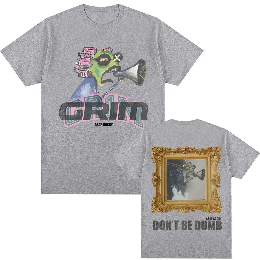 Repper AAP Rocky New Album DONT BE DUMB Graphic Print Tshirt Men Women Cotton Summer Fashion Tee Oversize Highstreet New Top