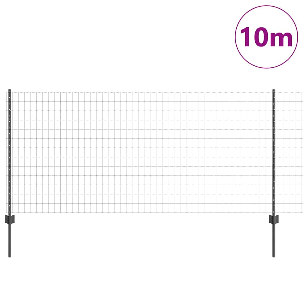 Welded Wire Fence 10 x 1 m (W x H) PVC Coated Steel