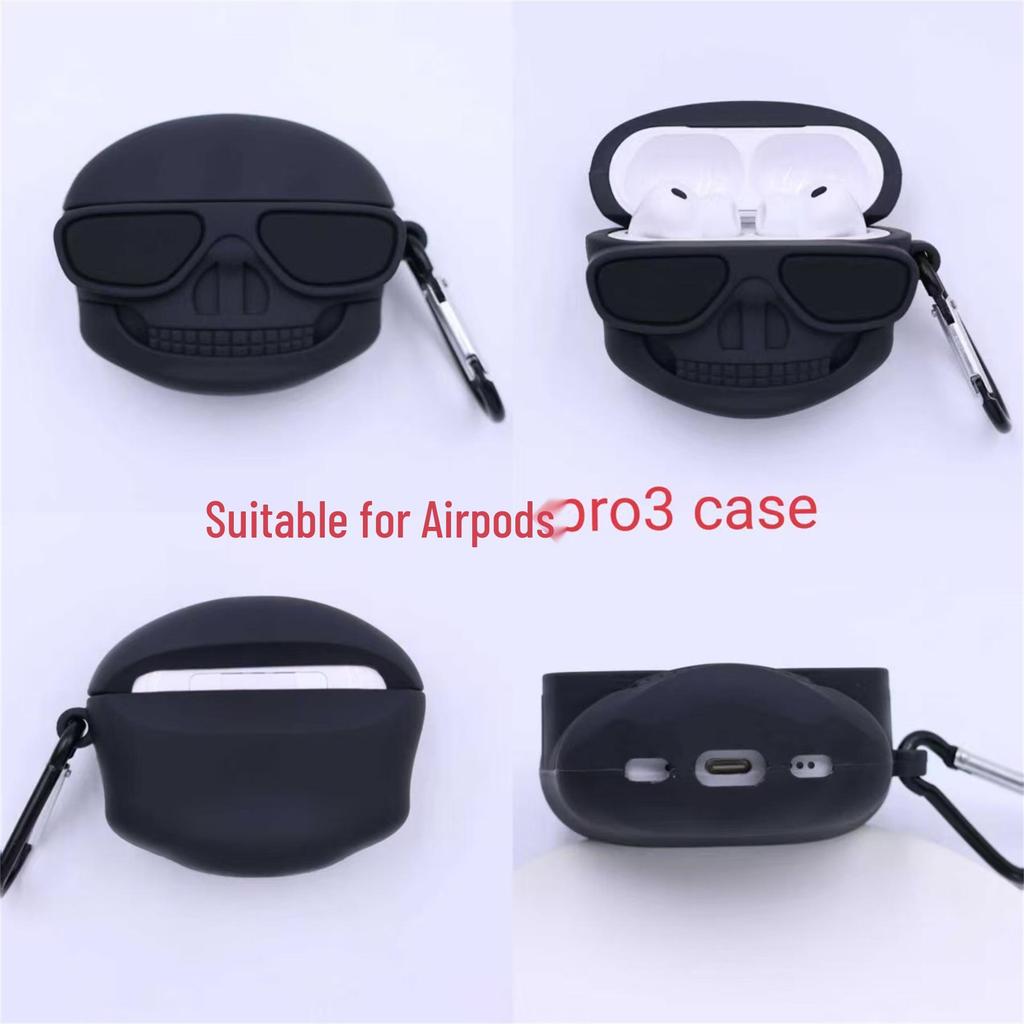 Защитный чехол для Apple AirPods 3-го поколения, мультяшный 3D череп