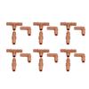 18Pcs Irrigation Fittings Kit Brown Water Barbed Coupling Connecter for 16mm Pipes