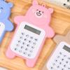Portable Calculator Cute Bear Style 8 Digit Calculator Mini Cartoon Calculator for Girl Students