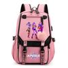 Anime Cute Cartoon K-Pop Printed Backpack Schoolbag for Teenager Student Girl Boy Bookbag Large Capacity Waterproof Travel Bag Kid Gift Rucksak
