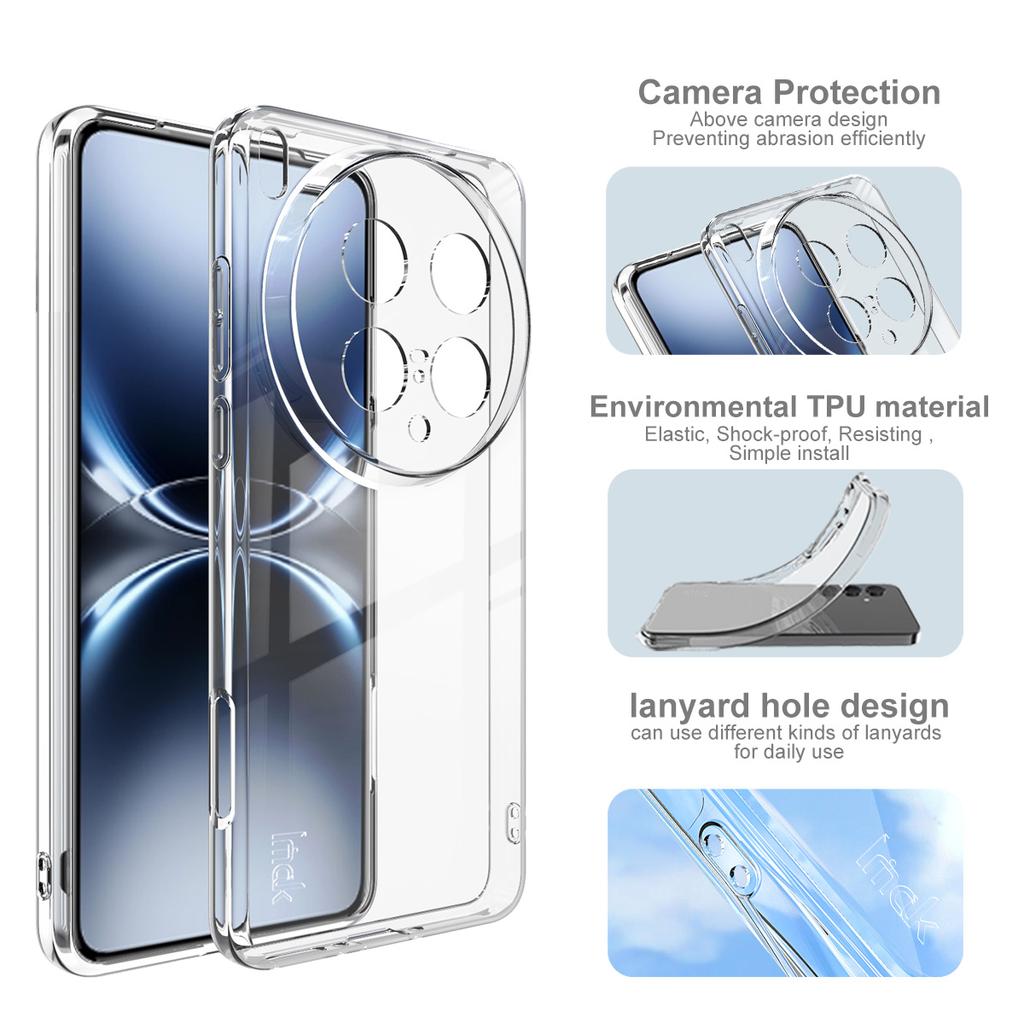 IMAK UX-5 Series For Vivo X200 Ultra 5G Case Shockproof TPU Clear Slim Back Shell