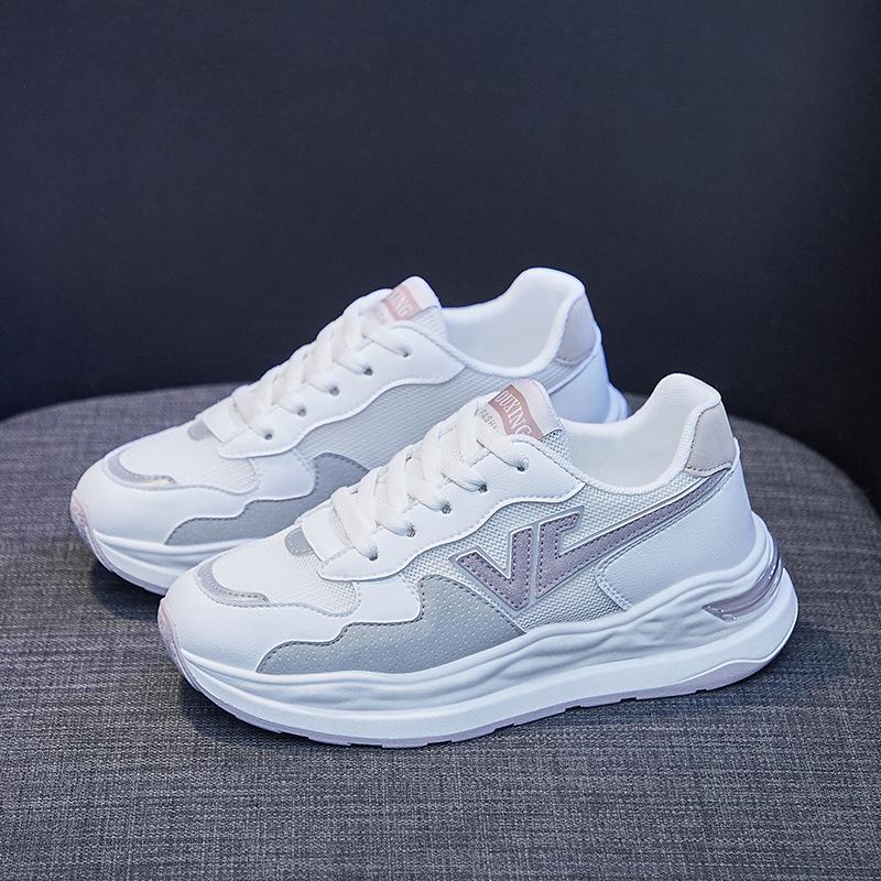 Белые туфли женские весна лето 2022 новые кроссовки на платформе женские повседневные спортивные кроссовки для бега теннисные туфли