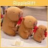 Capybara Wear Scarf Cartoon Plush Dolls Childrens Gifts Toys Home Decoration
