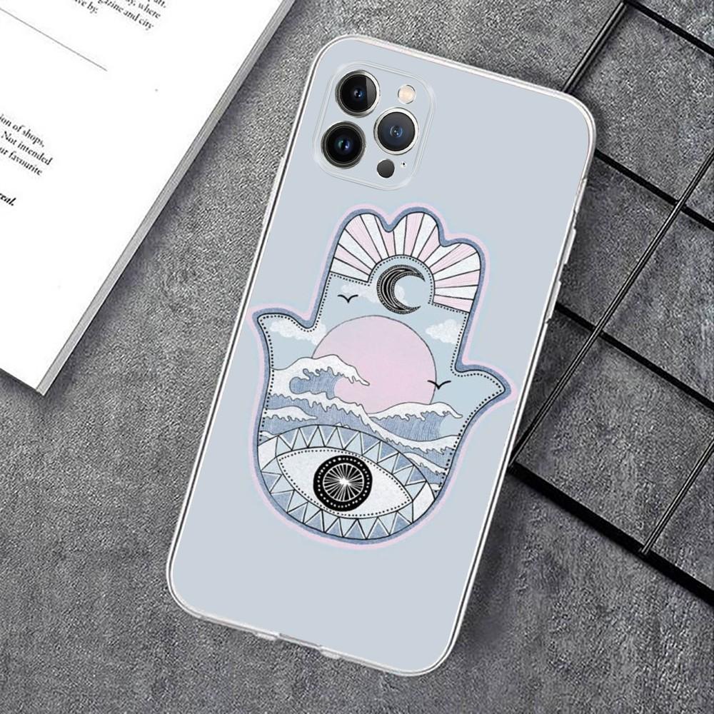 Hamsa Hand Of Fatima Phone Case For iPhone 15 14 11 12 13 Mini Pro XS Max Cover 6 7 8 Plus X XR SE 2020 Funda Shell