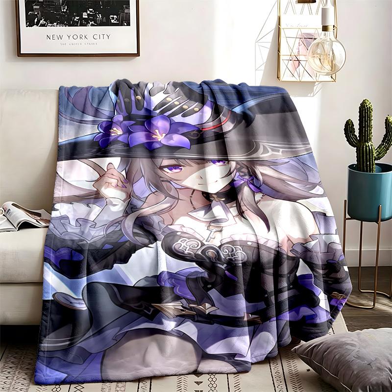 Honkai Impact 3rd Theme Blanket Suitable For The Sofa Camping And Travel Made Of Soft Flannel Material An Ideal Gift For Occasions Such As Birthday
