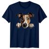 Cute Dog Peek A Boo Pet Animal Lover Graphic TShirt