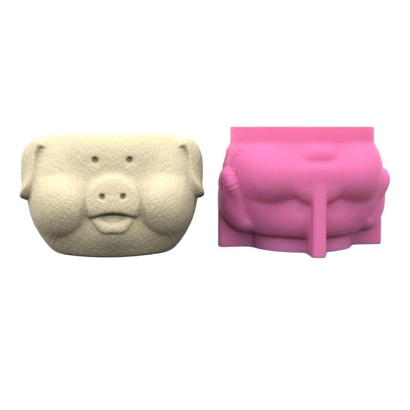 3D Silicone Mold Silicone Casting Mould Cute G Shape Silicone Craft Molds for Making Concrete Resin Flowerpot
