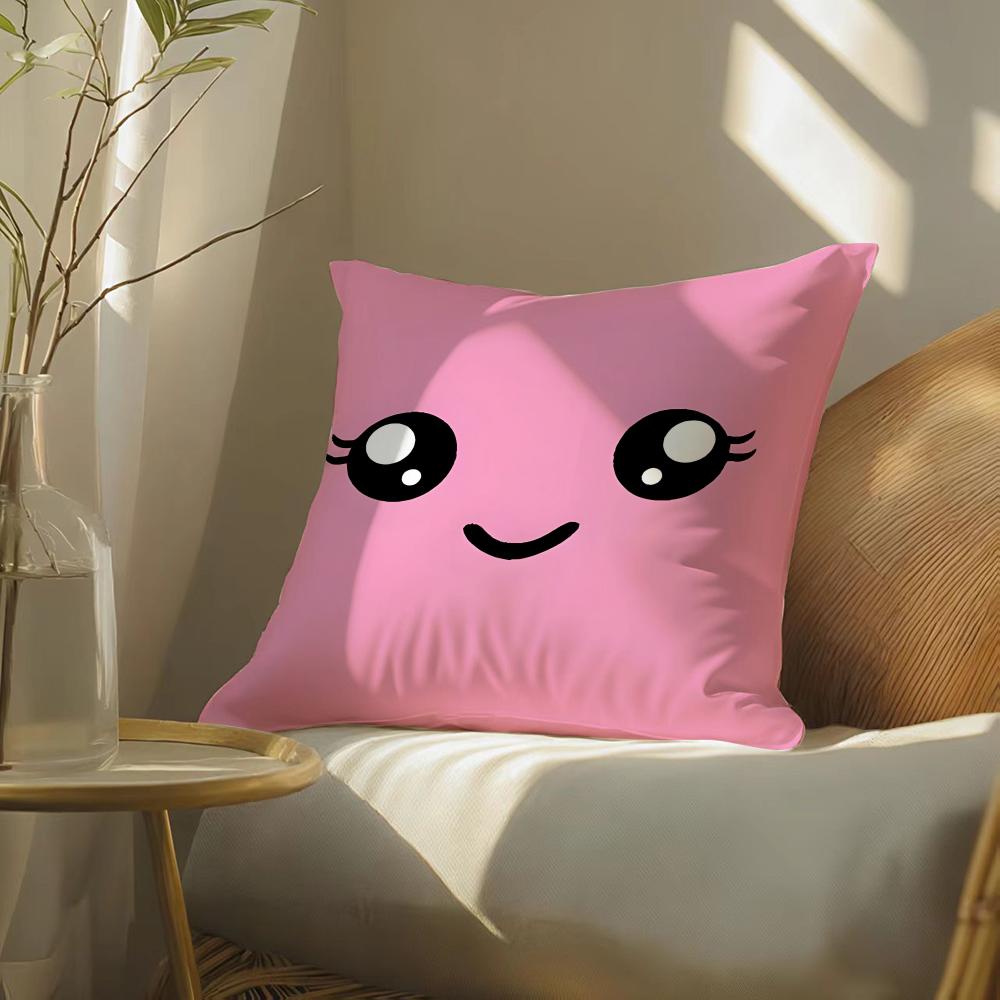 Animal Facial Portraits Pillow Case DoubleSided Plush Sofa Cushion Covers Organic Breathable Invisible Zipper