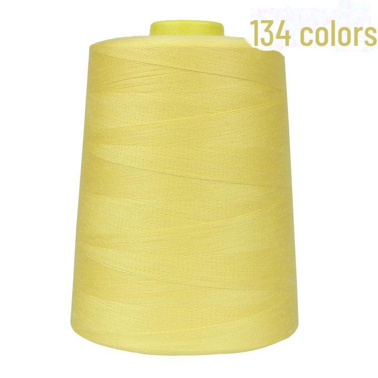 402 High-Speed Polyester Sewing Thread, 8000 Yards, Black & White for Industrial Sewing Machines