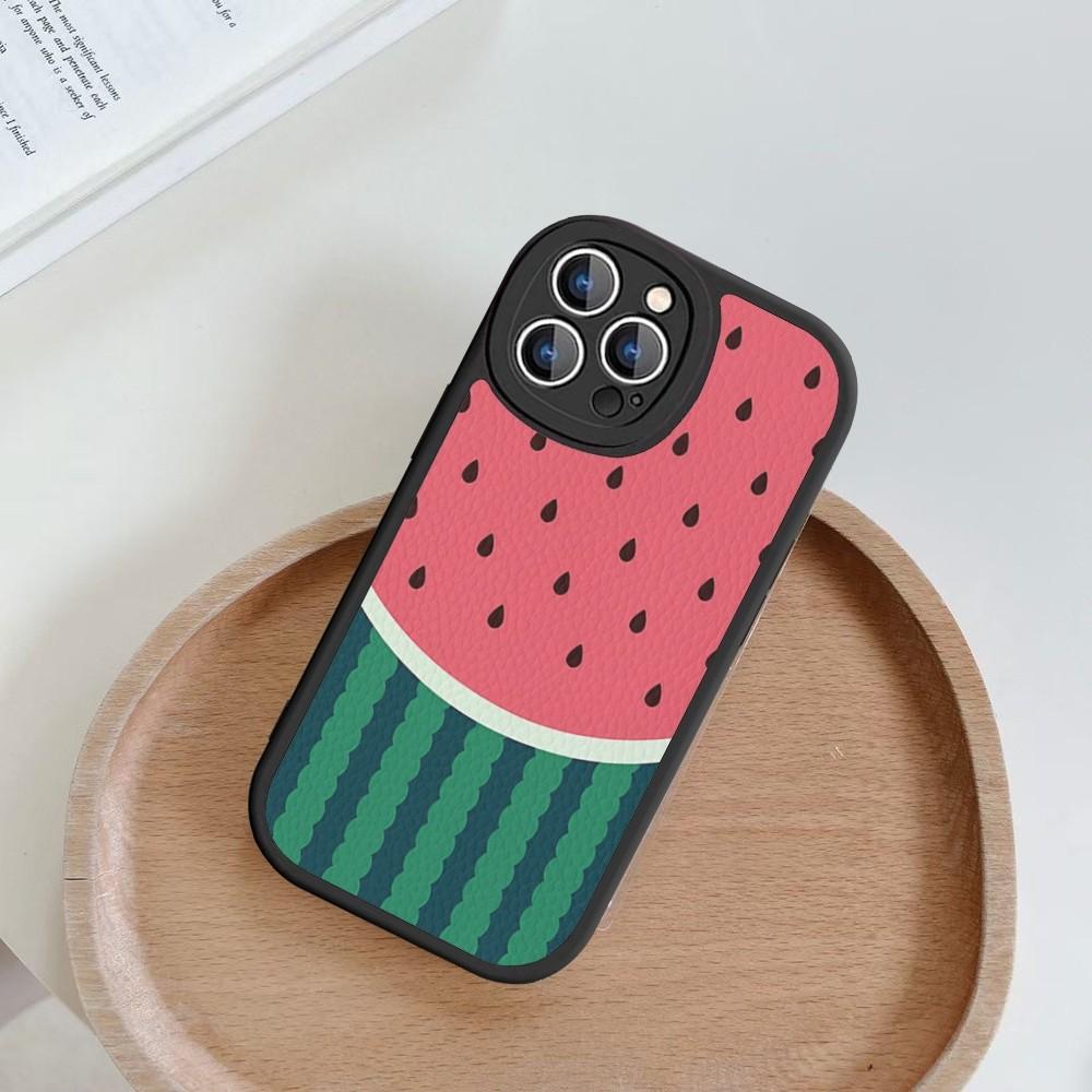 Чехол для телефона с рисунком арбуза, жесткая кожа, для iPhone 14 13 12 Mini 11 14 Pro Max Xs X Xr 7 8 Plus, Fundas