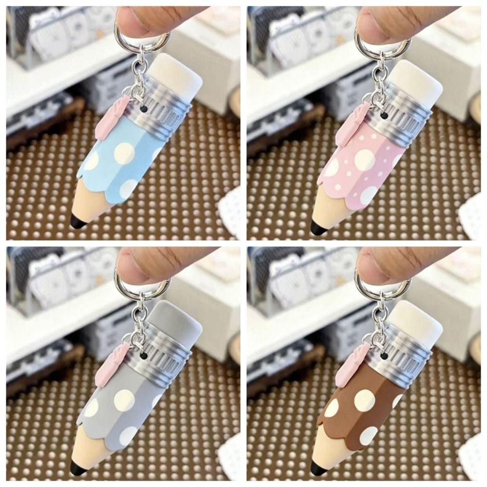 3D Printed Pencil Keycap Keychain Fidget Toy Stress Relief Fidget Clicker Pencil Bag Charm