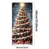 Christmas Tree Pattern Decoration 180x90cm 2025 Christmas Door Cover Banner Party Background Outdoor Porch Sign Can Customized