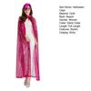 Adult Long Paillette Cape for Women Halloween Party Sequin Cloak Costume Full Length Witch Cosplay Robe for Role-Playing Stage Performances