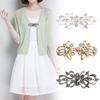 1Pair Sweater Crystal Pin Cardigan Clips Accessories Jewelry Rhinestone Buttons Alloy Buckle Collar