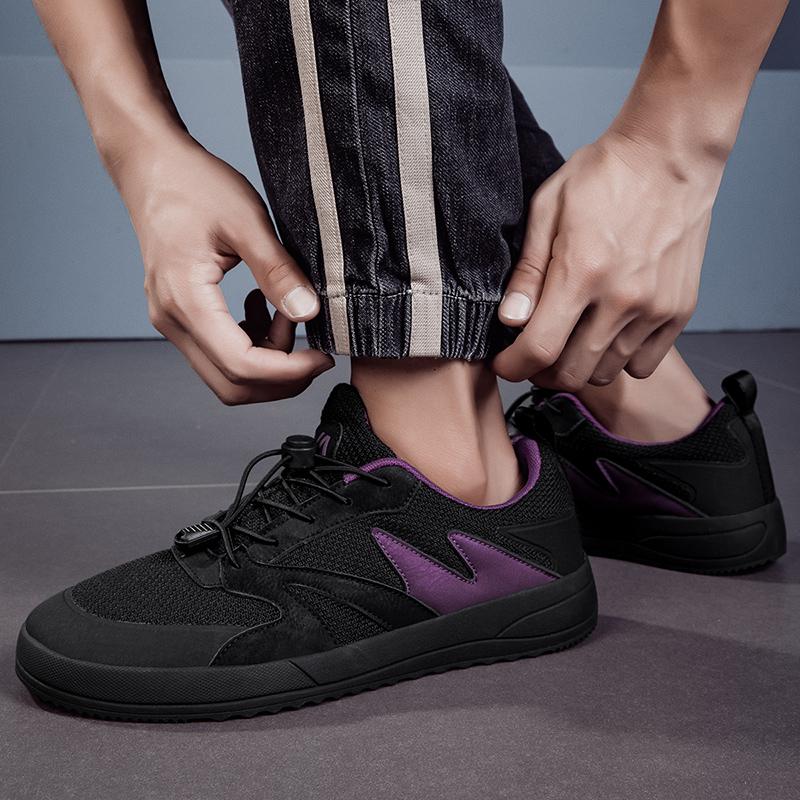 Модные оригинальные туфли с широким носком для мужчин, модные дышащие мужские повседневные кроссовки для активного отдыха, удобные эластичные кроссовки для мужчин