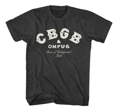 Унисекс футболка Хлопок Оверсайз Большой размер Новая Футболка Cbgb & Omfug Андерграундный Рок Домашняя Музыка