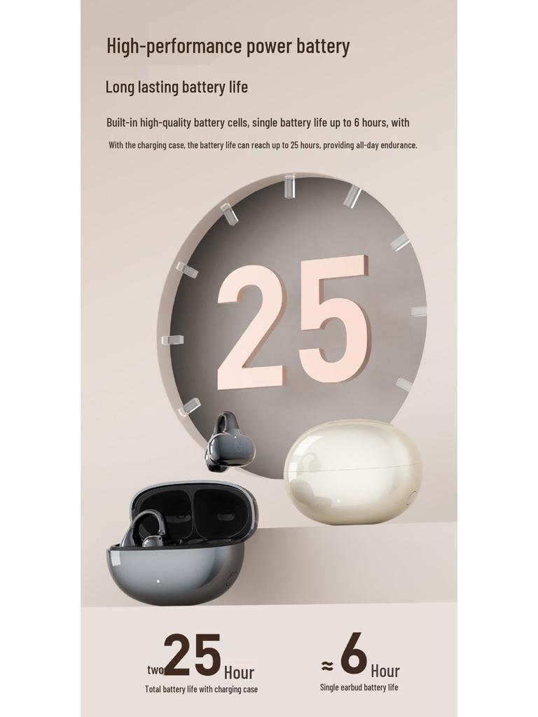 Next-Gen Bluetooth In-Ear Sports Headset with Realtek Chip, AI Noise Reduction, and Extended Battery Life