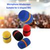 5PCS High Density Sponge Microphone Windscreen Multi-Color Handheld Microphone Cover  For KTV