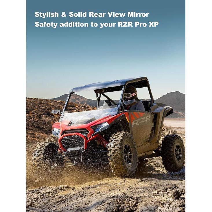 Зеркало заднего вида RZR, Выпуклое центральное зеркало заднего вида UTV, совместимое с Polaris RZR PRO XP / 4, Turbo R /4 2025 2024    , RZR XP 1000 2025 2024,