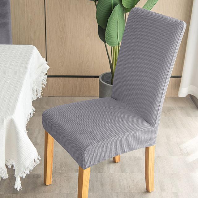 Waterproof Jacquard Chair Covers Weave Solid Corn Elastic Grain Pattern Kitchen Office Chair Covers Dust Proof For Dining Room