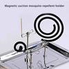 Durability Metal Coils Incenses Stand With Magnetic Grip Mosquitoes Repellents Brackets Camping Home Essential
