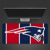 Patriots Mouse Pad, Large Gaming Desk Mat, Non-slip XXL Mousepad for Laptop & Tablet, Mini PC Playmat with Stitched Edges