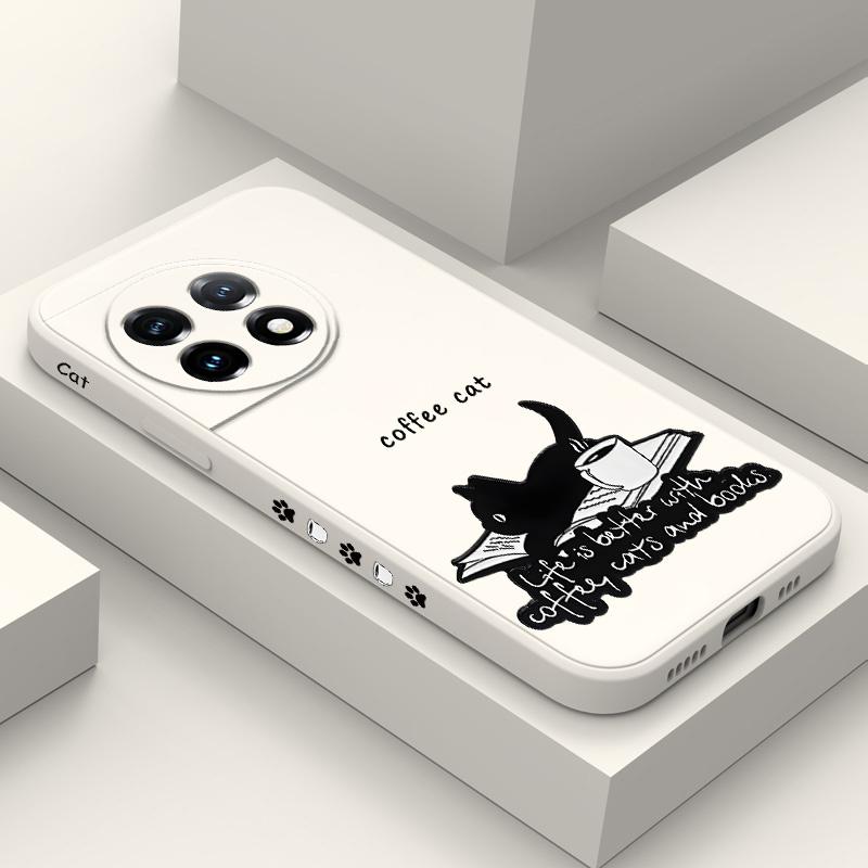 Чехол-книжка "Котёнок" для Oneplus 12 12R 11 11R 10 10R 10T 9R 9RT 9 8T 8 7 7T Pro 5G Жидкий силиконовый чехол