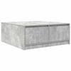 VidaXL Coffee Table with Drawers Concrete Grey 100x100x40 Cm, Center Table, Sofa Table, Accent Table, Side Table, 3328402